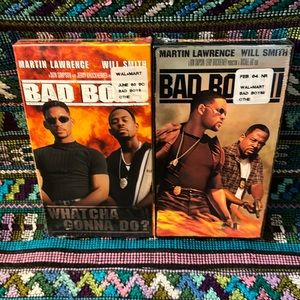 BAD BOYS 1 & 2 📼 VHS tapes, unopened. Original factory sealed. Action movies 🍿